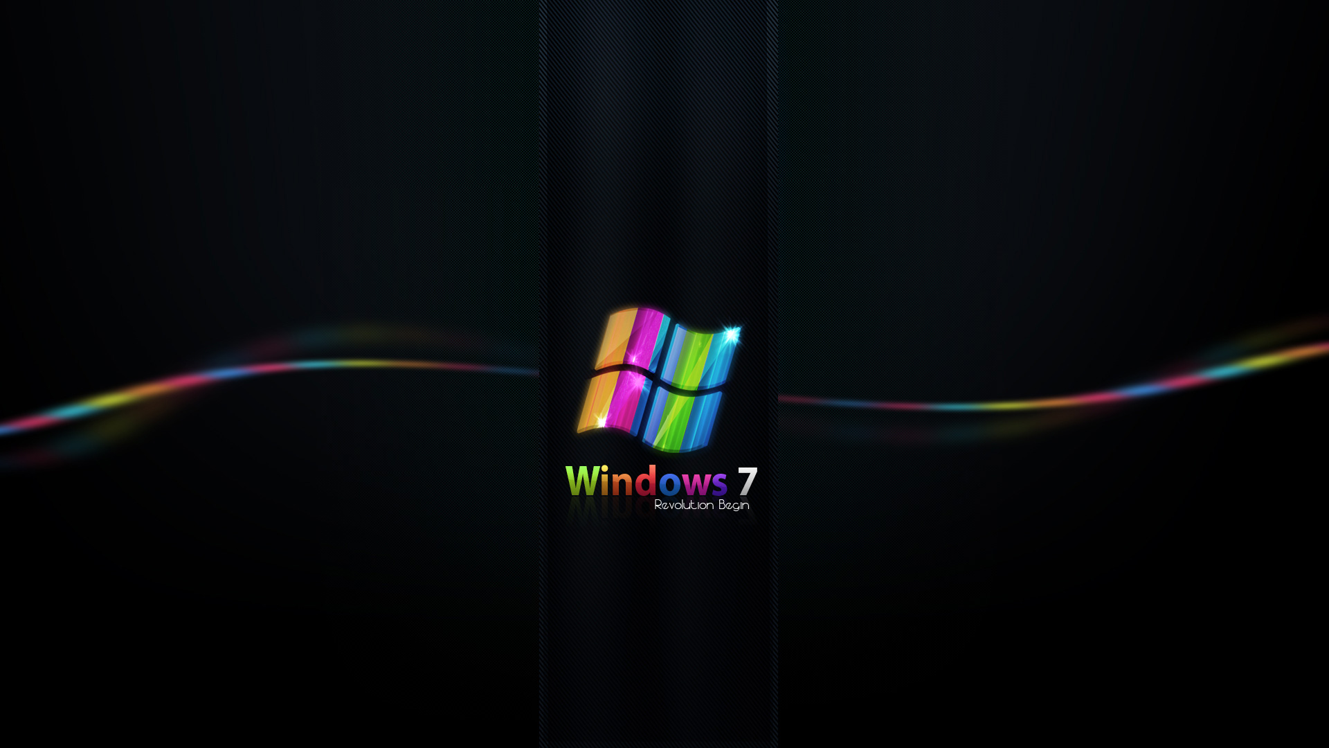 Rainbow Colored Windows 73650618447 - Rainbow Colored Windows 7 - Windows, rainbow, Power, Colored